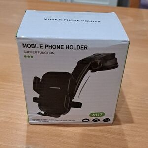 NIB Universal Black Mobile Phone Holder